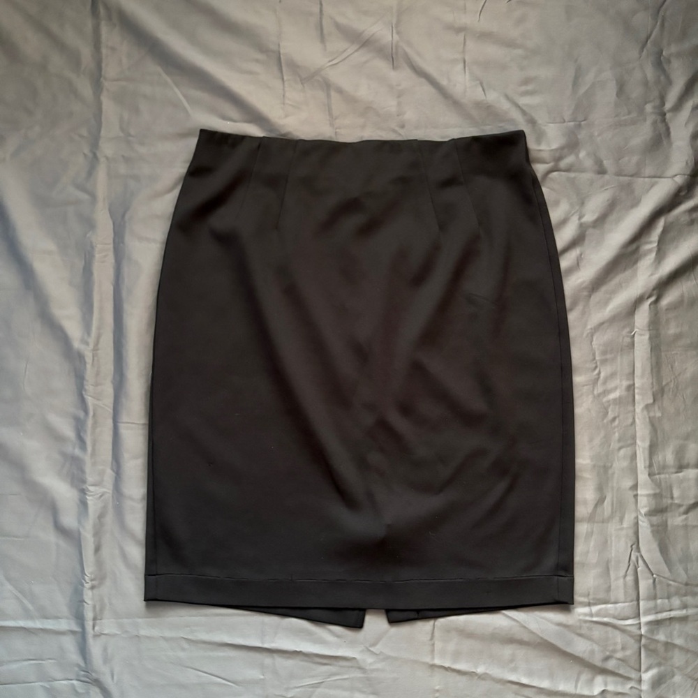 Lane Bryant Black Pull‑On Pencil Skirt 16